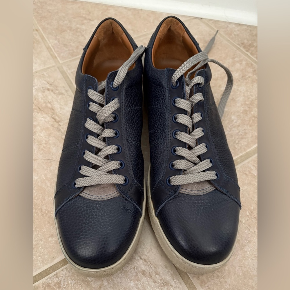Clorinda Antinori The Sportivo Cervo Blu Sneaker men’s blue pebbled leather sz41 - Picture 5 of 11